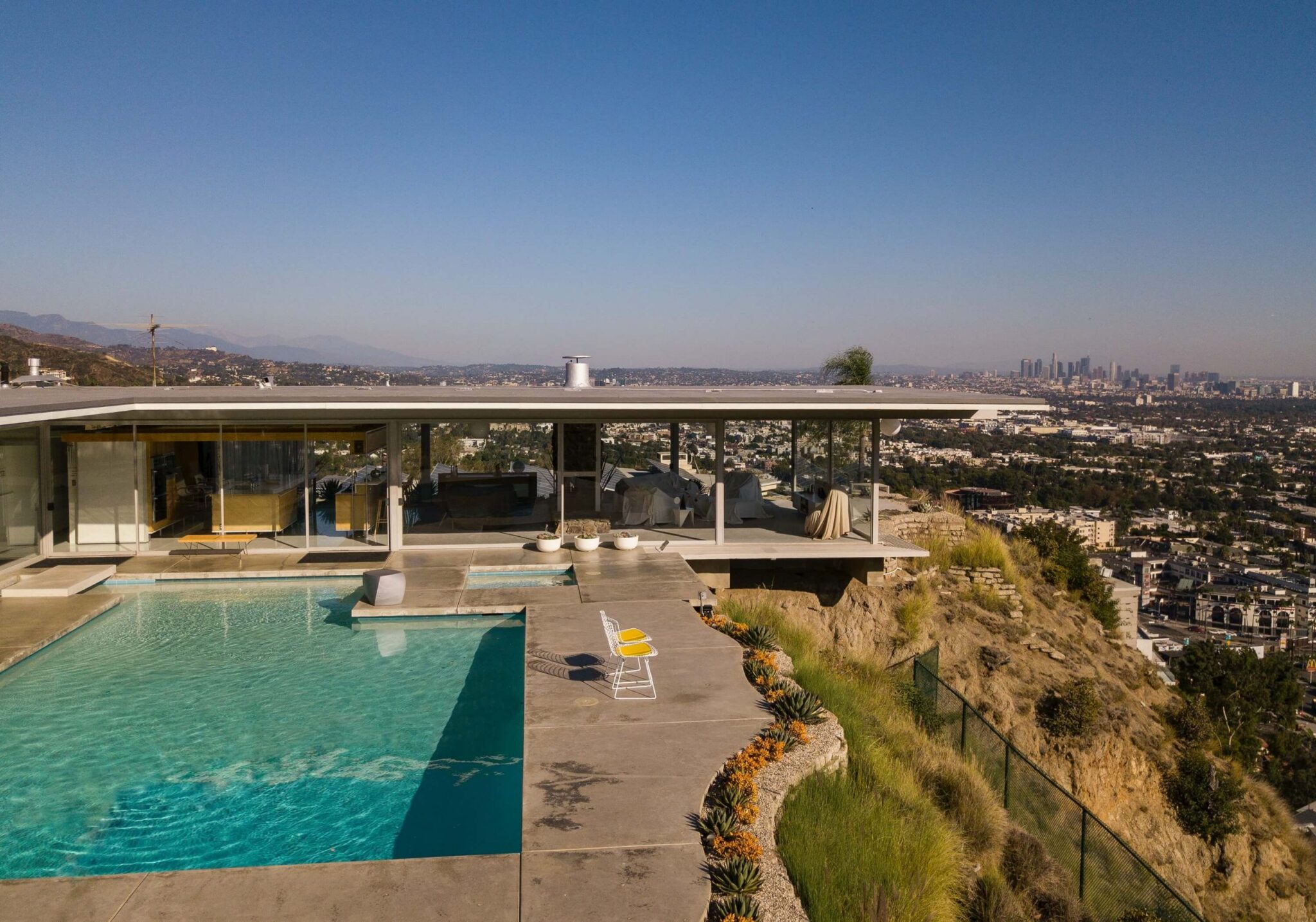 Hollywood Hills house with a pool and beautiful LA view